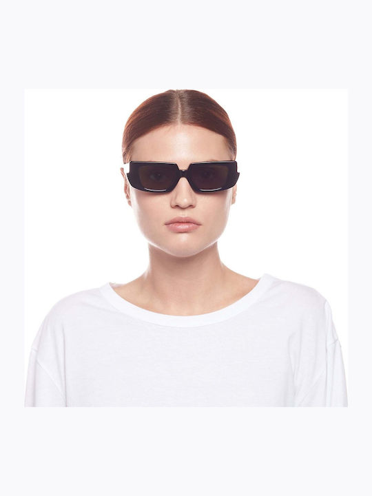 Le Specs Mascara Damen Sonnenbrille mit Schwarz Kunststoff Gestell und Gray Linse LSL2001475