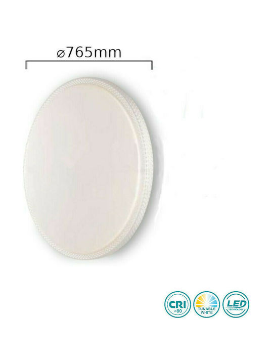 Fan Europe Pixel-R30 Rund Draußen LED Panel mit Warmes Weiß Licht 3000K