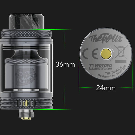Wotofo Troll X RTA 4.4ml 24mm Silver