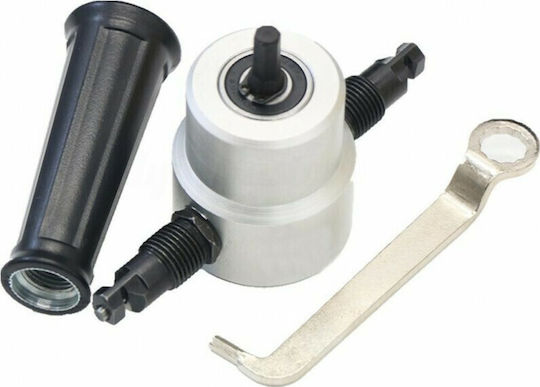 00007479 Adapter Bohrschrauber Blechschere mit 2 Klingen 7,5x5x17,5cm