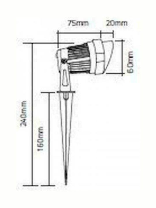 Geyer Водоустойчиво LED осветително тяло 5W Червен IP65 SPK60R