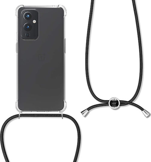 KWmobile Задна корица Силикон с Каишка Прозрачен (OnePlus 9)