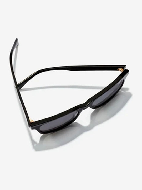 Hawkers Nº35 Unisex Γυαλιά Ηλίου με Μαύρο Κοκκάλινο Σκελετό και Μαύρο Φακό