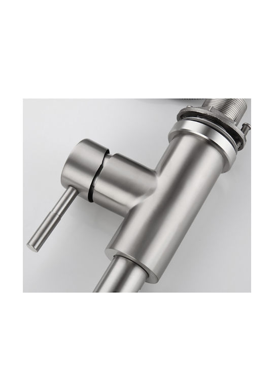 12054 Kitchen Faucet Counter with Shower Brushed Nickel