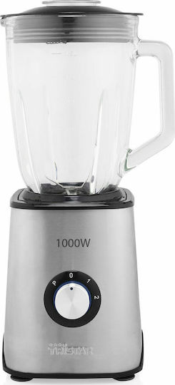 Tristar Μπλέντερ με Γυάλινη Κανάτα 1.5 lt 1000W Inox BL-4471