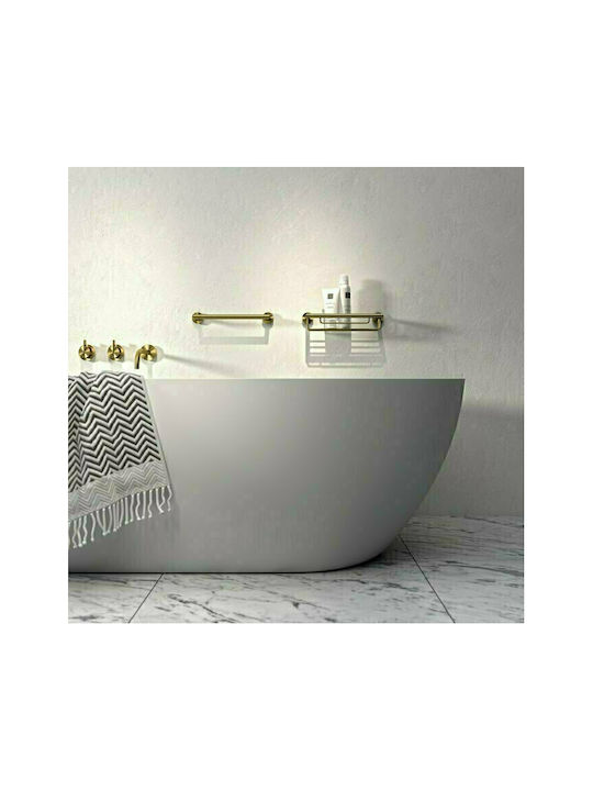 Geesa Nemox Single Wall-Mounted Bathroom Hook ​3x3cm Gold Brushed
