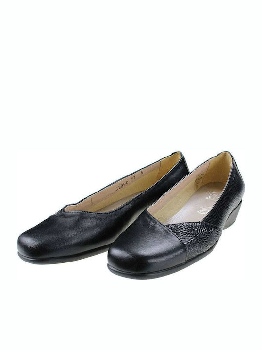 Boxer Women's Leather Loafers Black 17-011