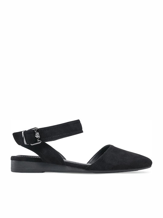 Betsy Women's Flat Sandals With a strap In Black Colour 917007/04-01