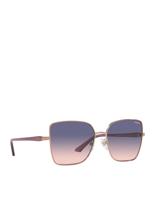 Vogue Damentagel Sonnenbrillen mit Rose Gold Metallischem Rahmen und Gray Verlaufsfarbe Gläser 116888