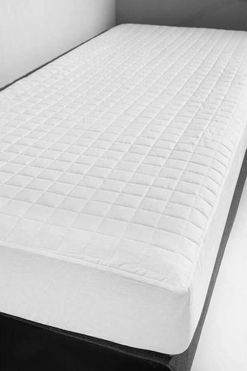 La Luna Protective Cover Semi-double with Skirt Luxurious New White 120x200+35cm