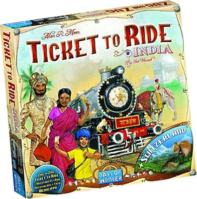 Days of Wonder Spiel-Erweiterung Ticket to Ride: Ινδία für 2-4 Spieler 8+ Jahre