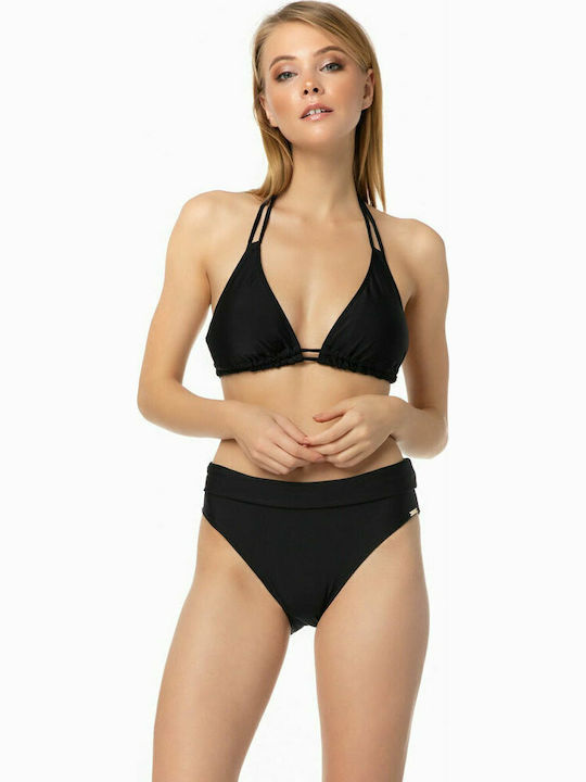 Rio Basic 90-90334 Bikini Slip Ψηλόμεσο Μαύρο