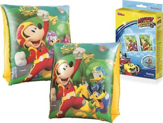 Bestway Swimming Armbands from Vinyl Mickey Mouse 23x15cm. Yellow Mickey and the Roadster Races