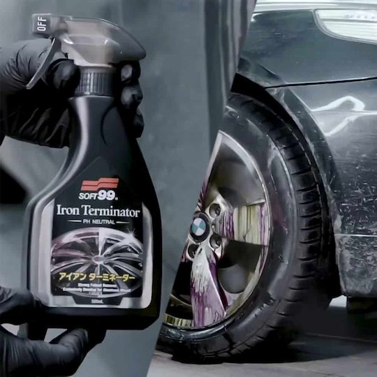 Soft99 Iron Terminator Spray Cleaning for Rims Car 500ml