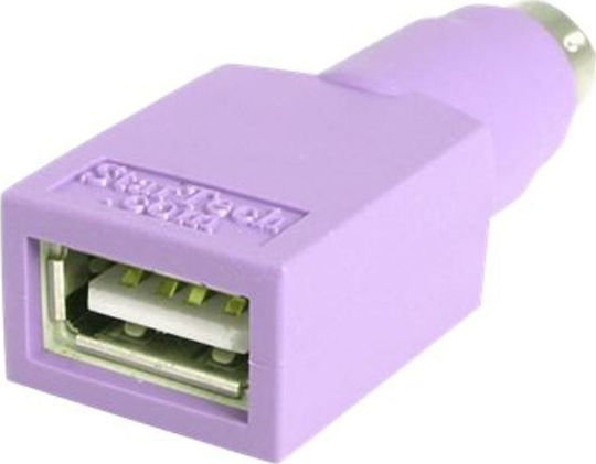 StarTech Convertor PS/2 masculin în USB-A feminin Violet 1buc GC46FMKEY