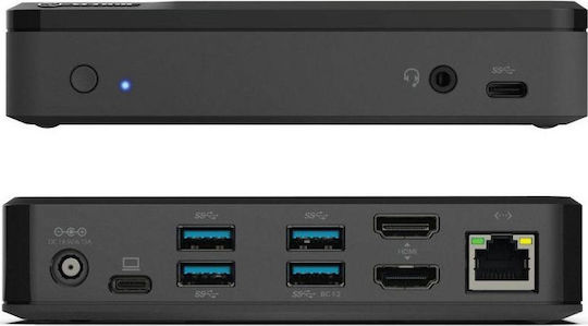 Alogic USB-C Docking Station με Ethernet Μαύρο (DUTHD)