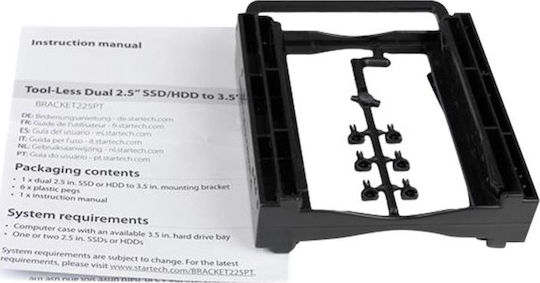 StarTech Βάση Στήριξης Δίσκου HDD/SSD BRACKET225PT