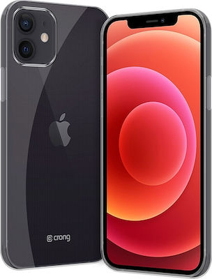 Crong Slim Back Cover Σιλικόνης Διάφανο (iPhone 12 / 12 Pro)