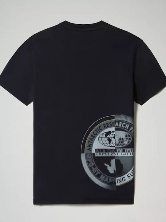 Napapijri Ανδρικό T-shirt Navy Μπλε Με 