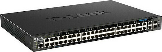 D-Link DGS-1520-52MP Managed L3 PoE+ Switch with 44 Gigabit (1Gbps) Ethernet Ports and 2 SFP Ports