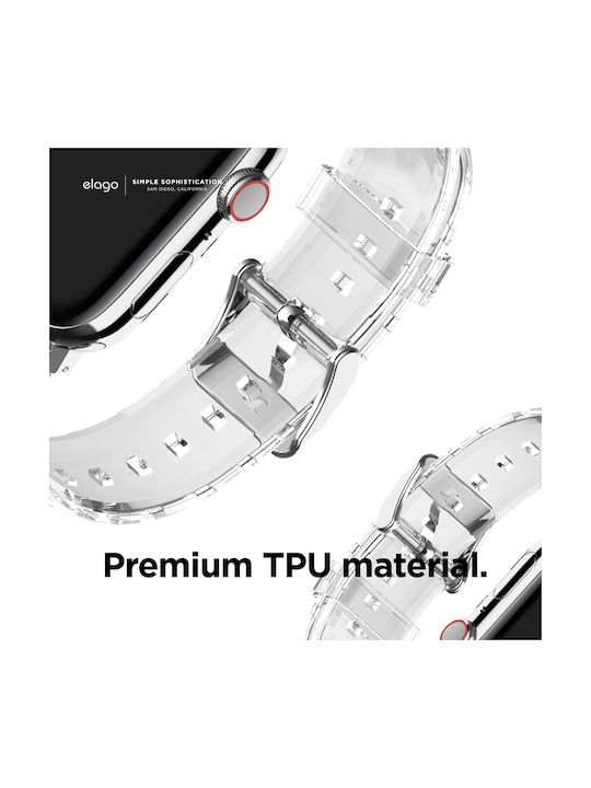 Elago Fluoro Rubber Premium Λουράκι Σιλικόνης Διάφανο (Apple Watch 42/44mm)