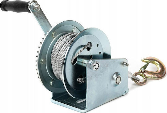 Mar-Pol Trailer Winch Manual winch 10m 1.136kg with Castanja and Manivella