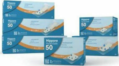 Hippocrates Topmedical Wasserdichte und sterilisierte Selbstklebende Bandagen Hippore 5x7.2cm 50Stück