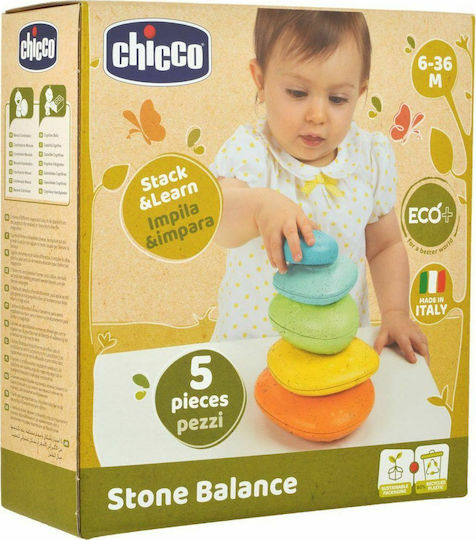 Chicco Stacking Toy Balance Stones Eco for 6++ Months