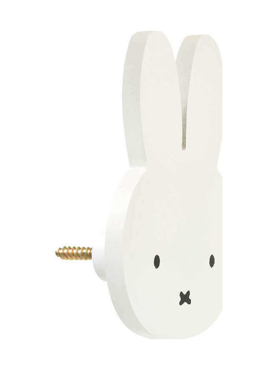 Miffy Παιδική Κρεμάστρα Ξύλινη 9εκ.