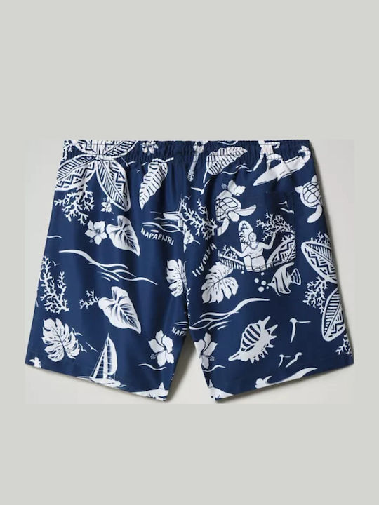 Vail Men's Swimwear Shorts Navy Blue with Patterns
