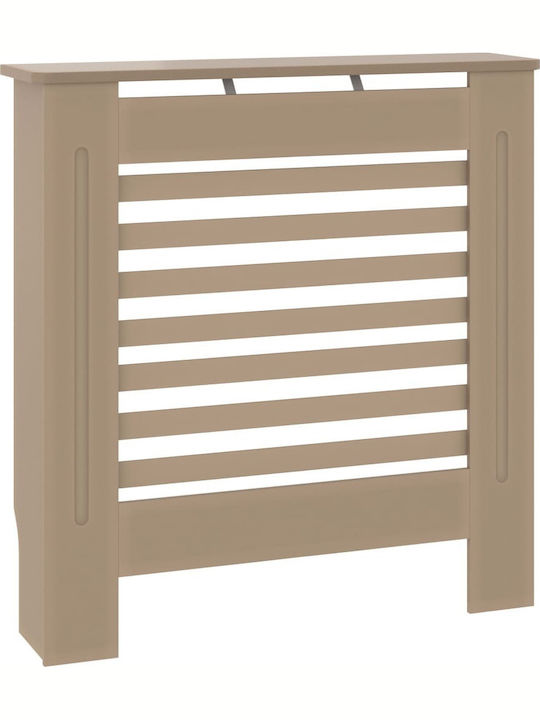 vidaXL MDF Brown Radiator Cover 78x19x81.5cm