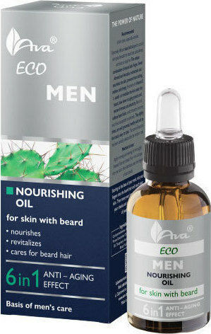 Ava Laboratorium Eco Men Organic Moisturizing , Νourishing , Αnti-aging & Restoring Avocado and Argan Facial Oil with Vitamin E 30ml