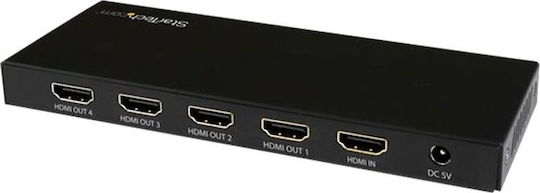 StarTech 4K 4-Port Video/Audio HDMI Splitter ST124HD202