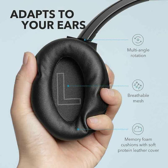 Soundcore by Anker Life Q20 Безжични / Жични Over Ear Слушалки с 40 Часа Работа Черни