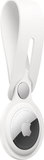 Apple Loop Θήκη Μπρελόκ Σιλικόνης για AirTag σε Λευκό χρώμα