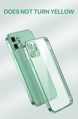 Bodycell HD Clear Coperta din spate Sintetic Verde (iPhone 12 / 12 Pro) 04-00612