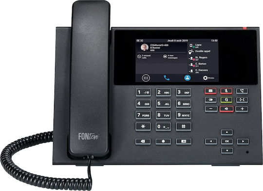 Auerswald COMfortel D-400 Wired IP Phone with 6 Lines Black