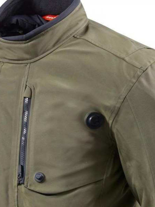 Rev'IT Trench Gore-Tex Men's Motorcycle Jacket 4 Seasons Waterproof Dark Green