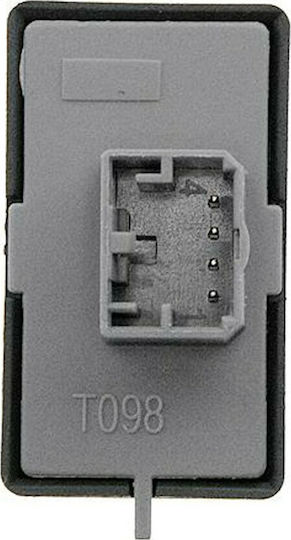 NTY Car Window Switch for Citroen Nemo Fiat Fiorino Peugeot Bipper 2008 4pin Black