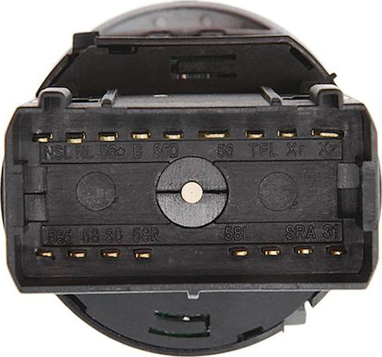 NTY Lichtschalter Auto für Audi A4 2001-2008 17pin Schwarz