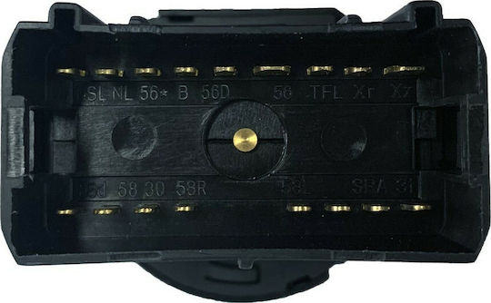 NTY Lichtschalter Auto für Audi A4 17pin Schwarz