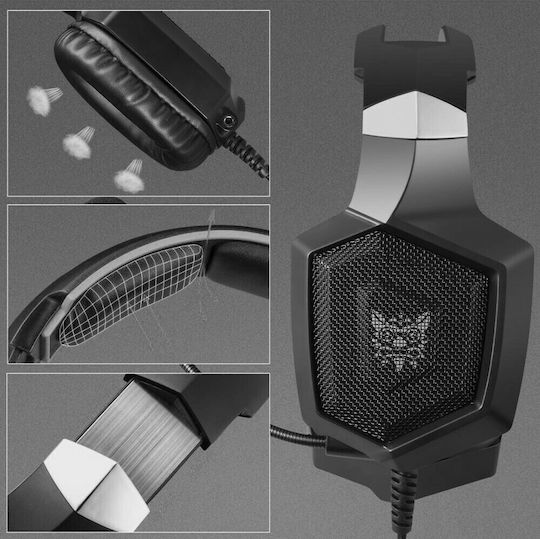 Onikuma K8 Over Ear Gaming Headset με σύνδεση 3.5mm / USB