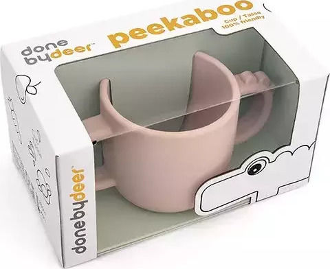 Done by Deer Baby Cup Croco made of Silicone Pink 170ml for 24m+m+