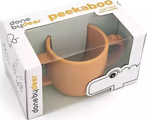 Done by Deer Baby Cup Croco made of Silicone Yellow 170ml for 24m+m+