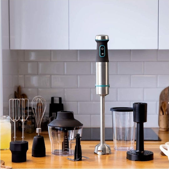Cecotec Power Titanblack 1200 XL PerfectCream & Crush 04293 Stabmixer mit Edelstahlstab 1200W Schwarz