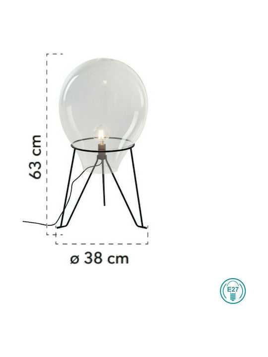 Fan Europe Azuma-L38 Decorative Lamp with Socket for Bulb E27 Black