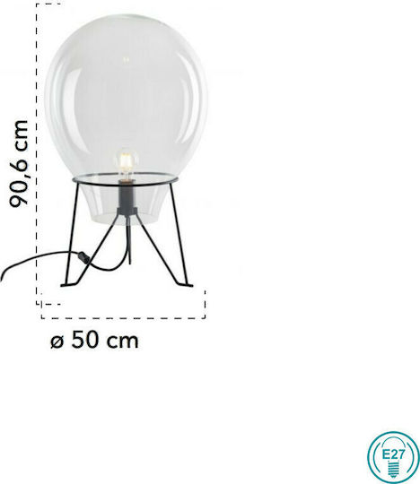 Fan Europe Azuma-L52 Lustră Decorativă cu Soclu pentru Bec E27 Negru