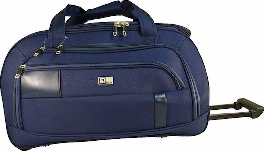 Rain Reisetasche Zurück 70Es Blau mit Rädern Stoff L60xB33xH34cm