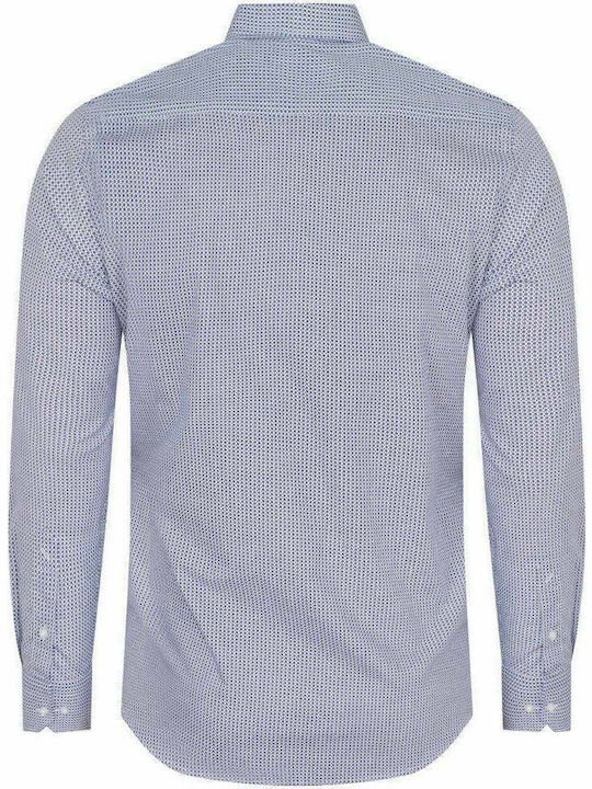 Daniel Hechter Men's Shirt Long Sleeve Cotton Blue