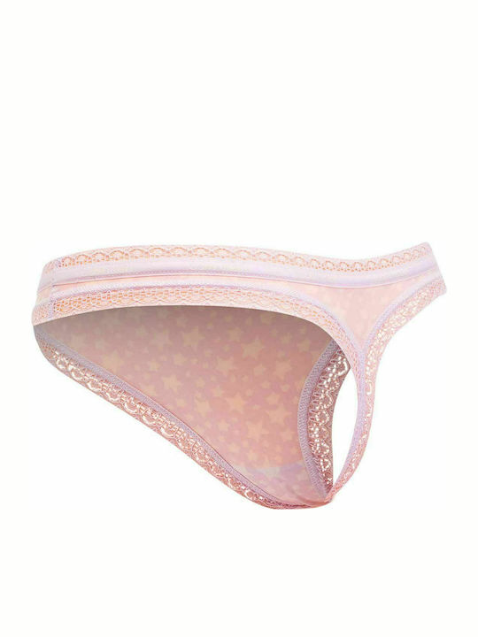 Γυναικεία String 3Pack με Δαντέλα Purple/Red/Navy